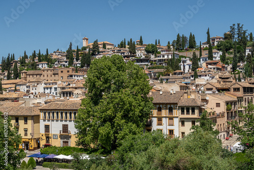 El Albaicín neighborhood in the city of Granada.