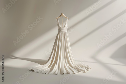 White Dress on Mannequin in Room photo