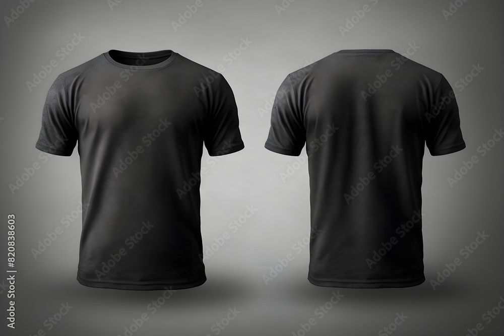 Front and back view T-shirt mockup Front and back view T-shirt mockup