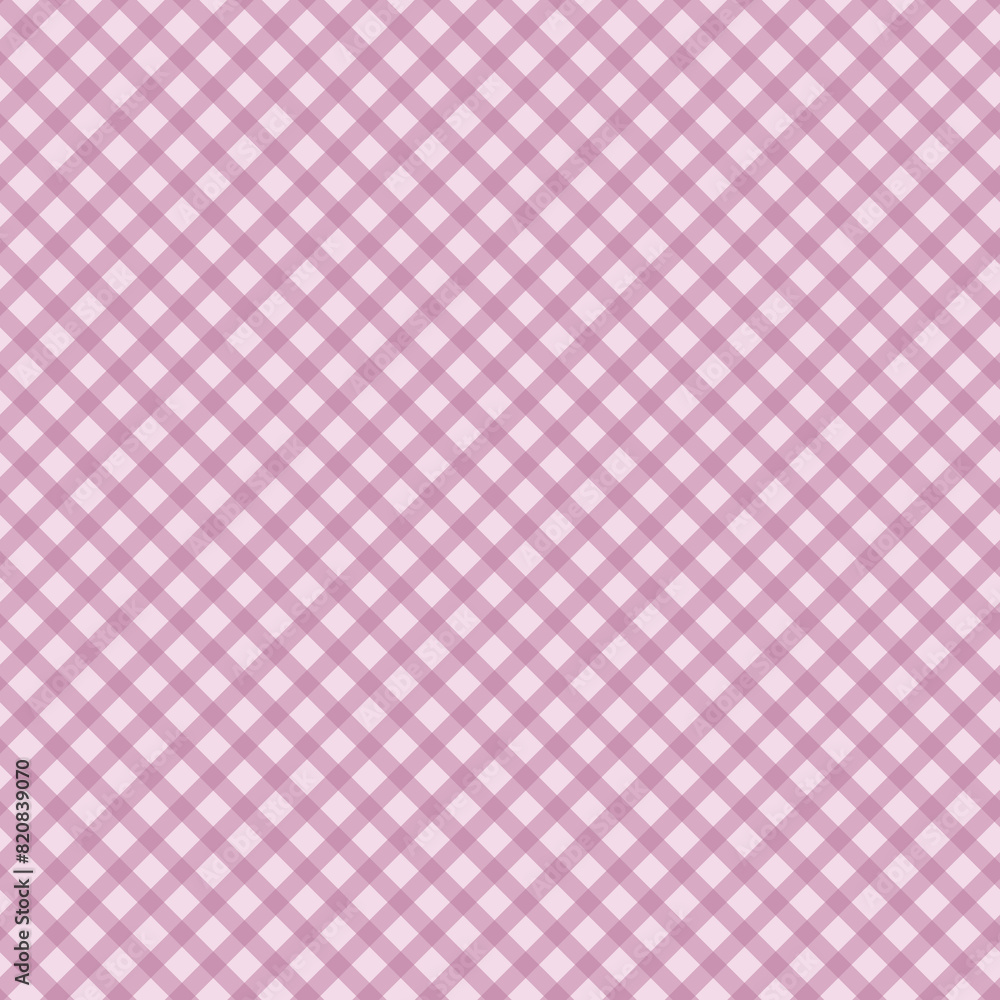 Gingham pattern seamless Plaid repeat in pink.Design for print, tartan, gift wrap, textiles, checkered background for tablecloth Gingham pattern seamless Plaid repeat in pink.Design for print, tartan, gift wrap, textiles, checkered background for tablecloth