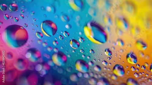 Abstract Purple water bubbles background