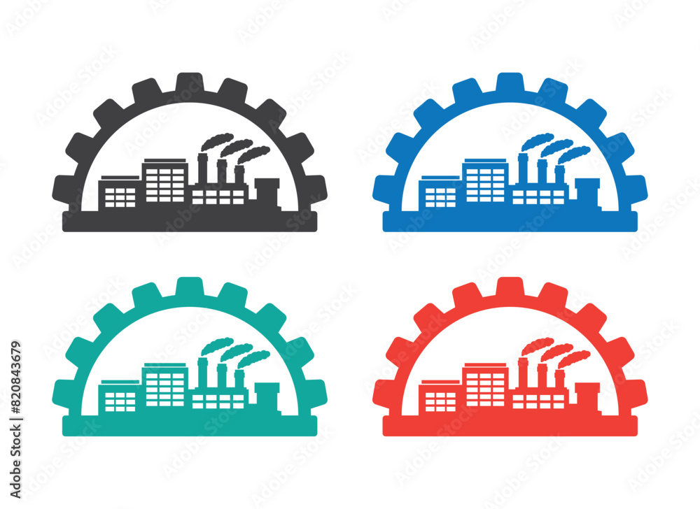 factory in gear icon factory in gear icon