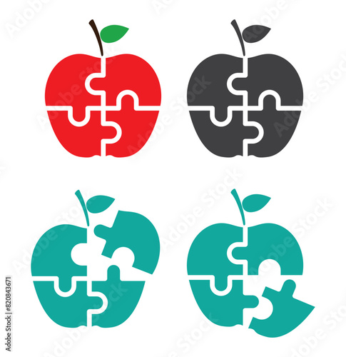 Apple puzzle icon