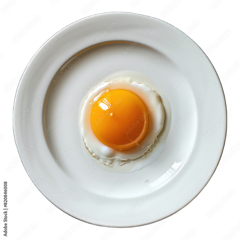 Raw Egg yolk on white plate isolated on white background Raw Egg yolk on white plate isolated on white background