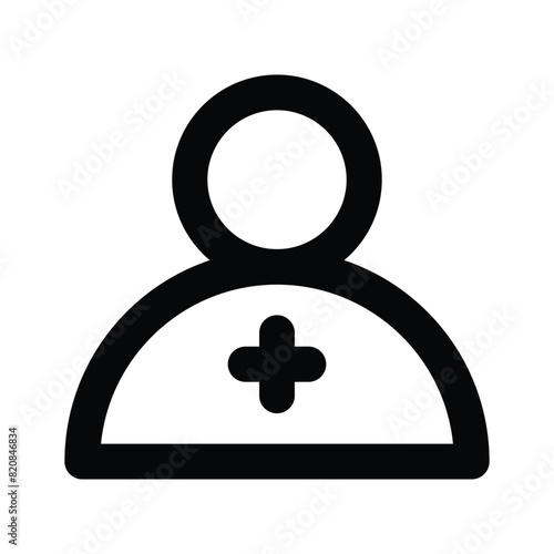 A professional avatar of medical icon vector trendy design medical doctor