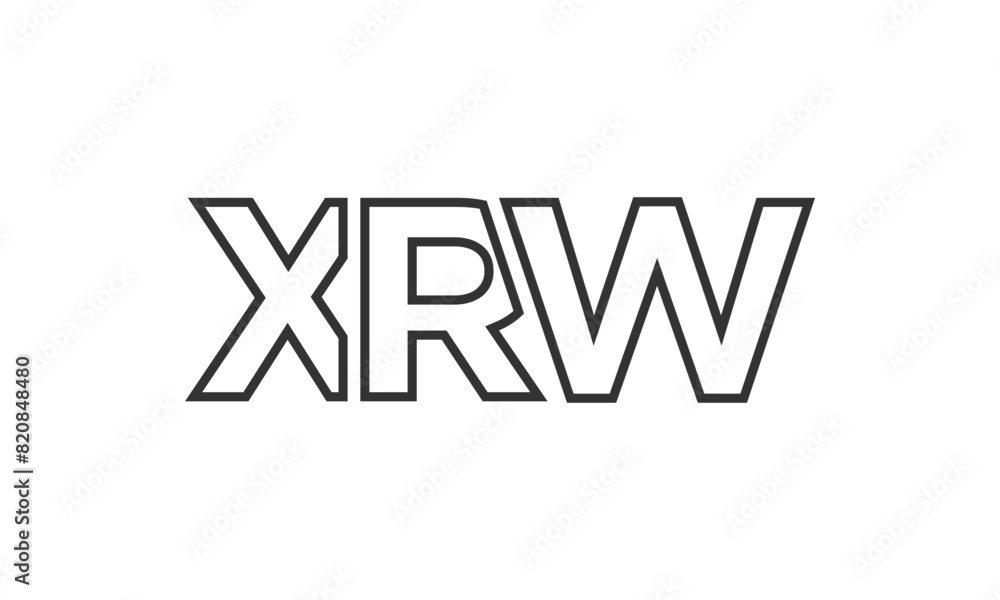 XRW logo design template with strong and modern bold text. Initial based vector logotype featuring simple and minimal typography. Trendy company identity. XRW logo design template with strong and modern bold text. Initial based vector logotype featuring simple and minimal typography. Trendy company identity.
