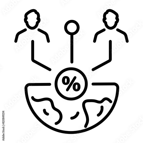 Check out this line icon of shareholders