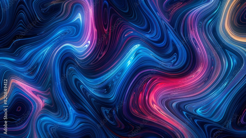 Obraz premium purple blue Abstract Elements on Dark Background