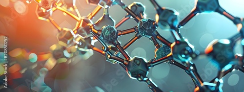 Skeletal Framework of a Vibrant Organic Molecule A Minimalist Laboratory Art