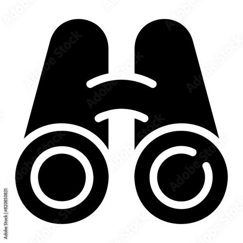 binoculars glyph icon