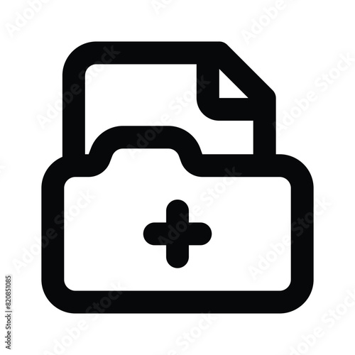 Have a look at this amazing icon of medical data, vector of patient medical record