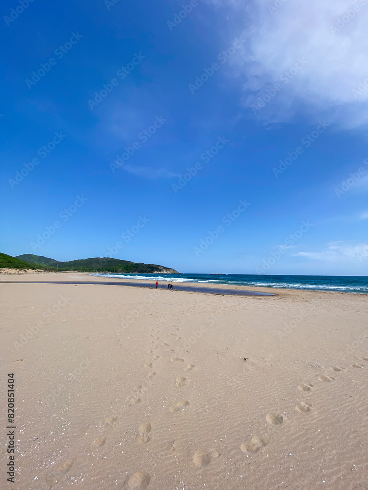 kirklareli kastro coast sandy blue sea and sky