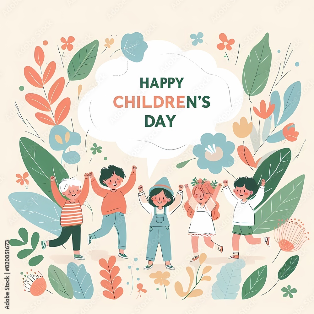 Fototapeta premium Joyful Celebrations: Children's Day on June 9th