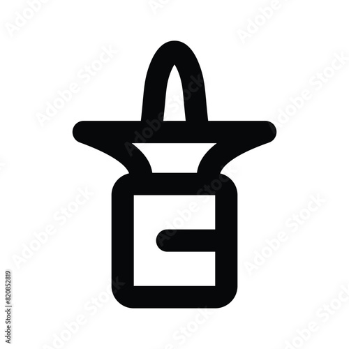 Editable icon of nasal spray, nose spray vector design