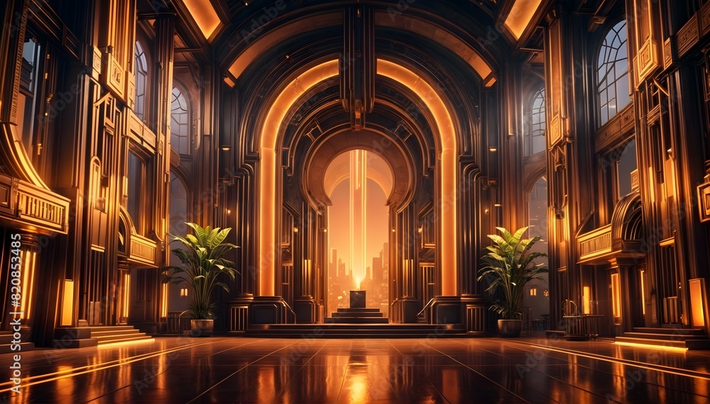 Gothic Grandeur: Sunlit Arches and Ornate Pillars Gothic Grandeur: Sunlit Arches and Ornate Pillars