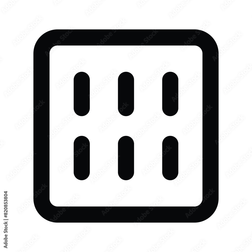 An editable icon of capsules strip, medical treatment, health care An editable icon of capsules strip, medical treatment, health care