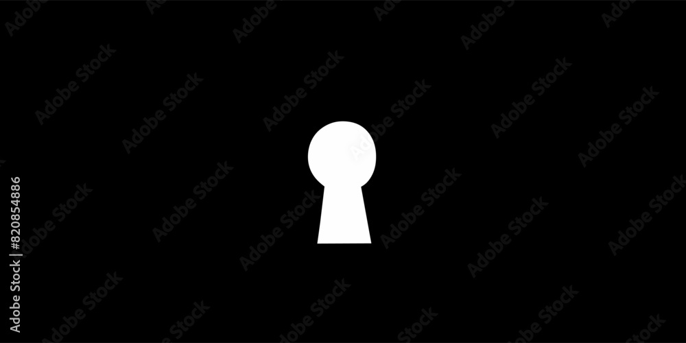 Keyhole on a black background. Illustration of Dark wall with light from keyhole Keyhole on a black background. Illustration of Dark wall with light from keyhole