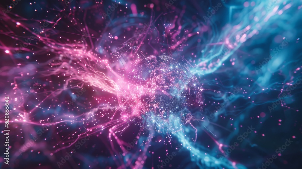 Fototapeta premium Glimpse into the Pulsating Heart of Technology