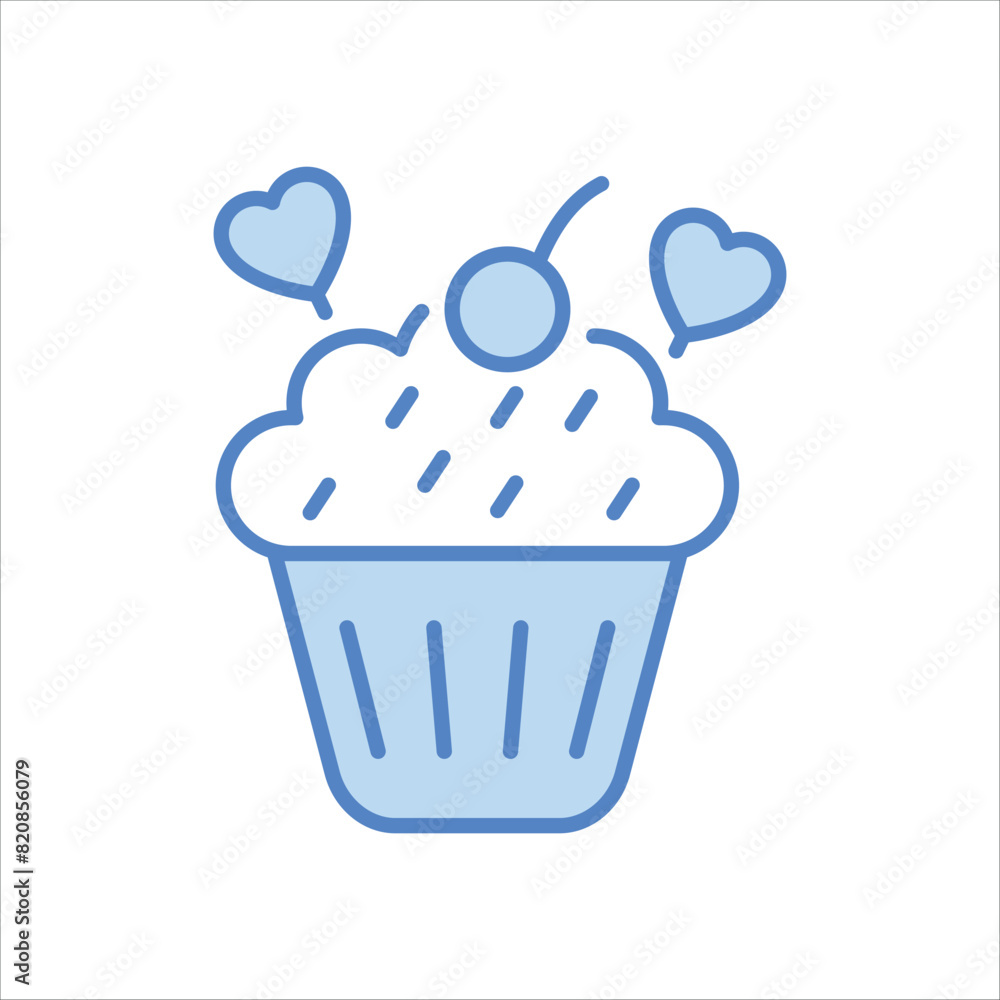Cupcake vector icon Cupcake vector icon
