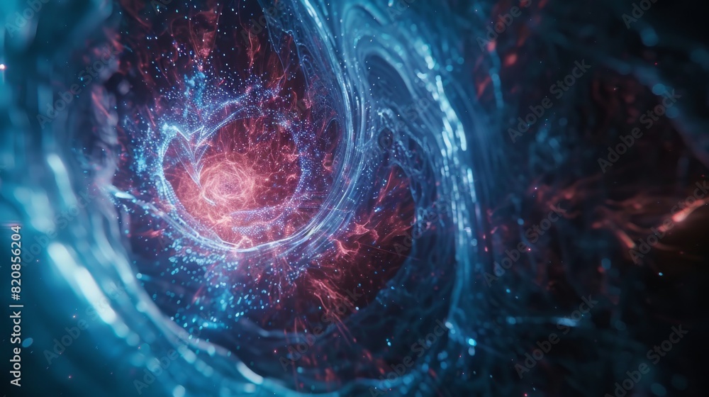 Fototapeta premium Glimpse into the Pulsating Heart of Technology