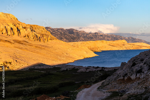 pag island croatia sunset