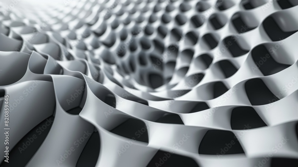 Fototapeta premium Repeating Shapes Form a Hypnotic Pattern