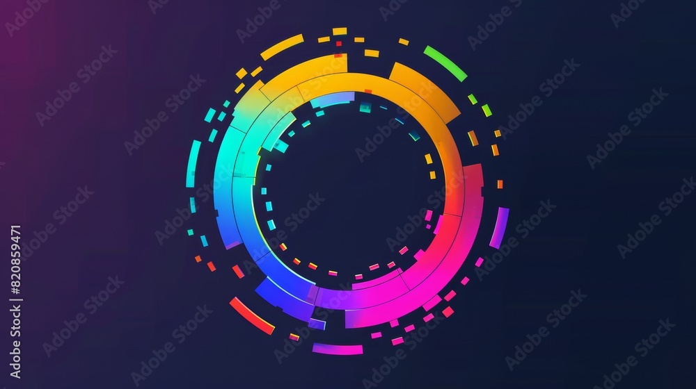 The abstract circle frame is a modern logo design template. The abstract circle frame is a modern logo design template.
