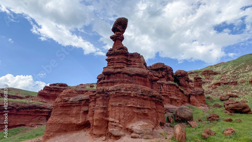 erzurum narman fairy chimneys tourist destination photo