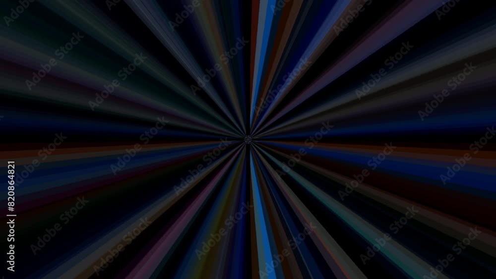 3D shining bright lines set wave motion, color full, on black background 3D shining bright lines set wave motion, color full, on black background