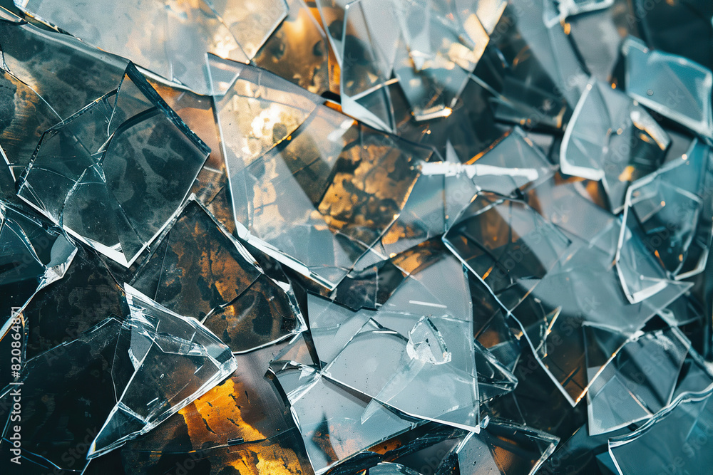 Generative ai on theme of beautiful texture broken glass for design natural abstract background Generative ai on theme of beautiful texture broken glass for design natural abstract background