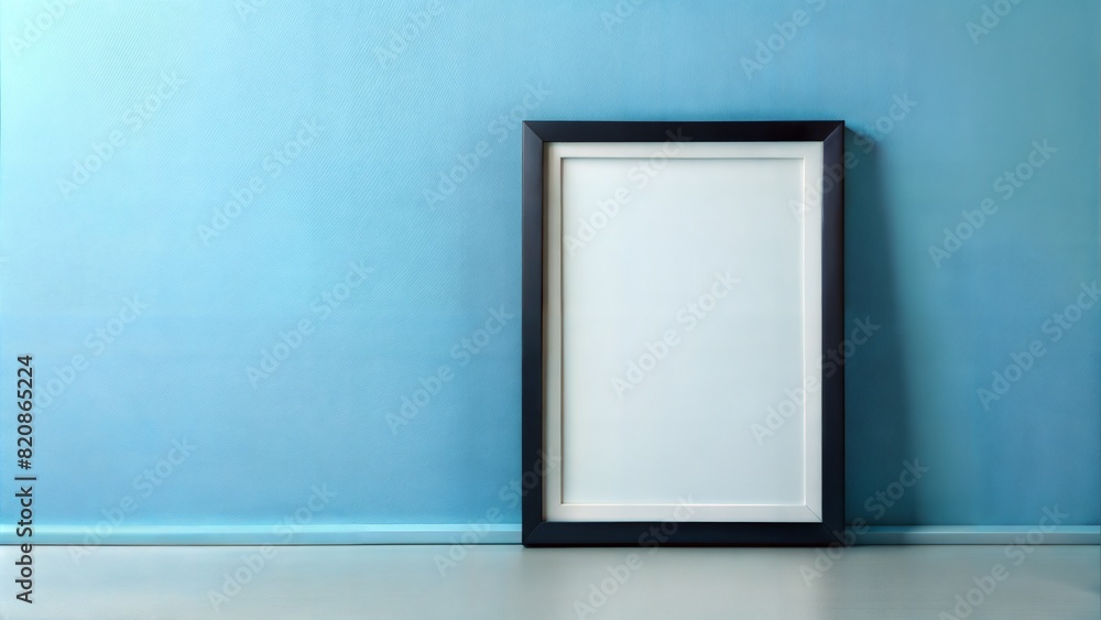 Matte Black Frame on Light Blue Wall: A matte black frame against a soft light blue wall, perfect for minimalist and contemporary art displays.
Matte Black Frame on Light Blue Wall: A matte black frame against a soft light blue wall, perfect for minimalist and contemporary art displays.