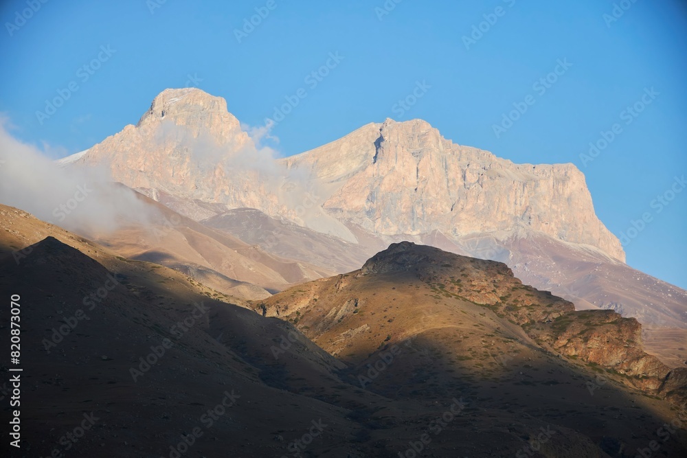 Fototapeta premium Mountain natural landscape. The season is early autumn.