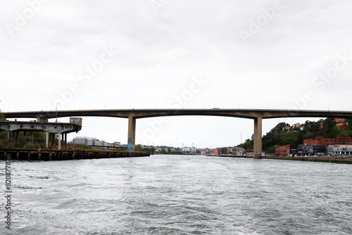 Urban environment in the estuary of Bilbao photo