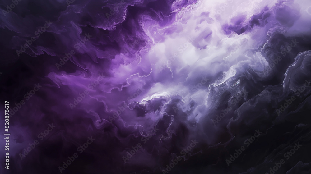 Background of Renaissance Dark Stormy Cloud Painting: Black, Purple, Lavender, Lilac Evening in Expressive Style Background of Renaissance Dark Stormy Cloud Painting: Black, Purple, Lavender, Lilac Evening in Expressive Style