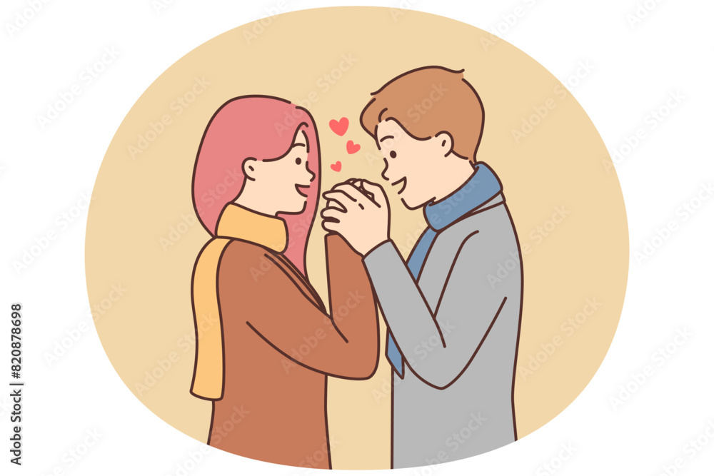 Happy couple hugging showing love Happy couple hugging showing love