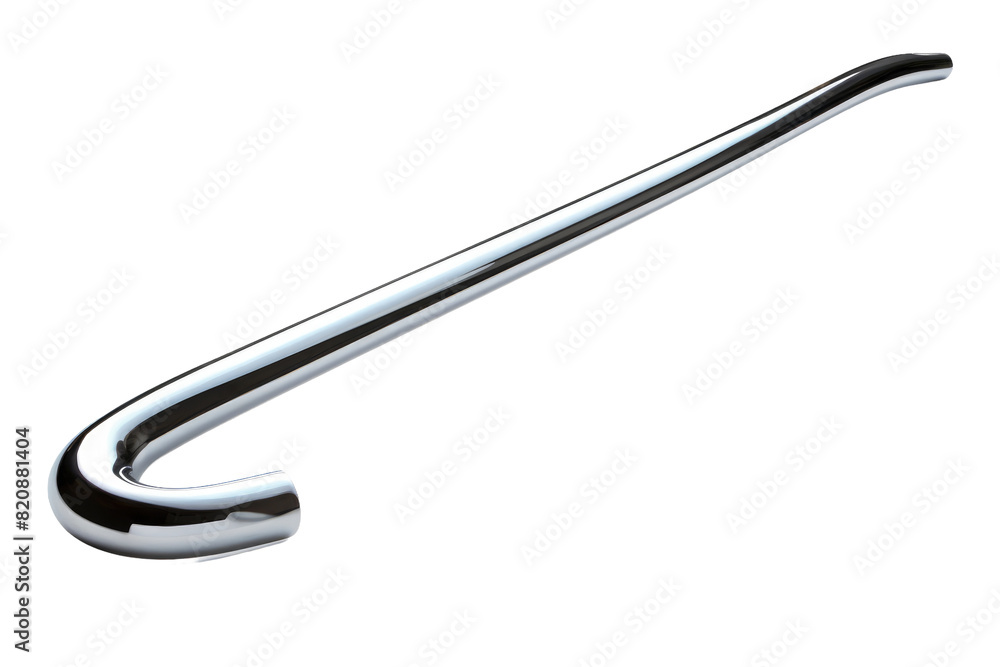 Shimmering Symphony: A Chrome Handle on a Blank Canvas on Transparent PNG Background... Shimmering Symphony: A Chrome Handle on a Blank Canvas on Transparent PNG Background...