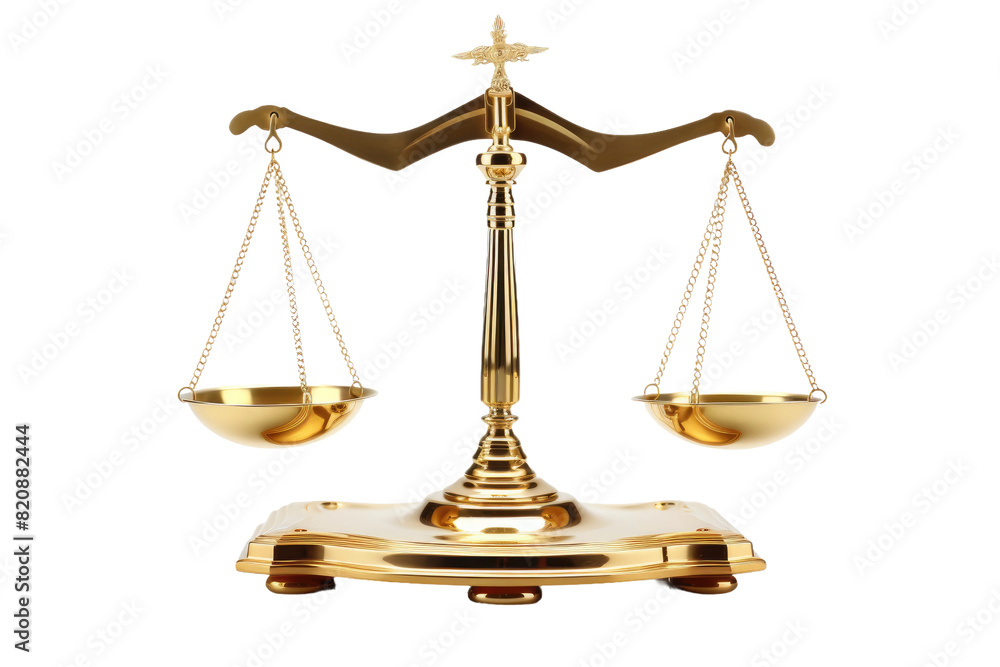 The Gleaming Scales of Justice on Transparent PNG Background... The Gleaming Scales of Justice on Transparent PNG Background...