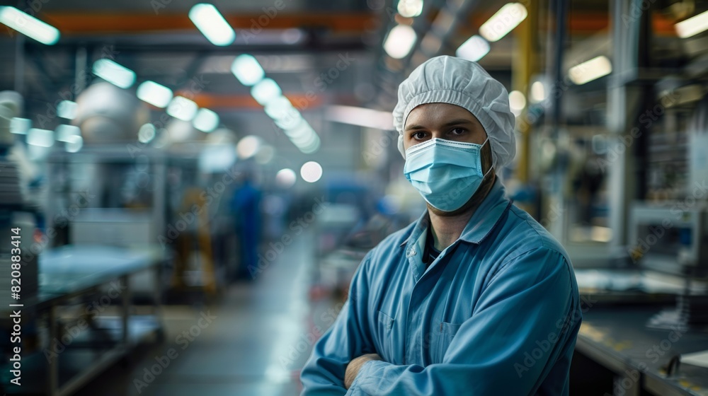 Industrial Worker in Factory Industrial Worker in Factory