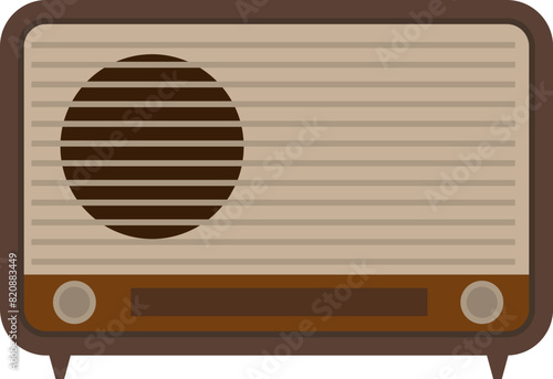 라디오 벡터 일러스트 디자인