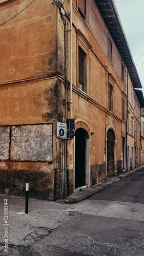 old vintage street in italy