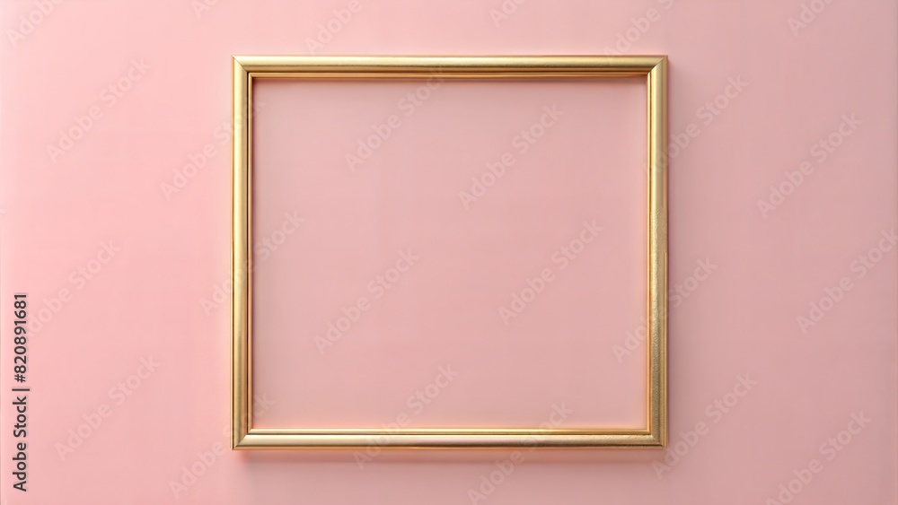 Thin Gold blank Frame on Light Pink Wall: A delicate thin gold frame against a light pink wall, ideal for elegant and soft-themed designs.
Thin Gold blank Frame on Light Pink Wall: A delicate thin gold frame against a light pink wall, ideal for elegant and soft-themed designs.