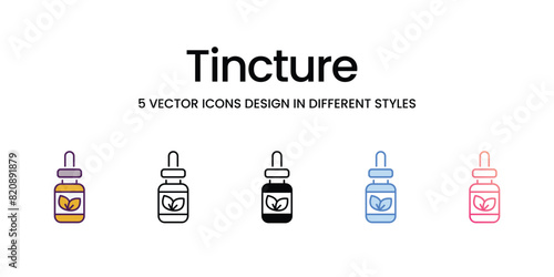 Tincture  Icons different style vector stock illustration