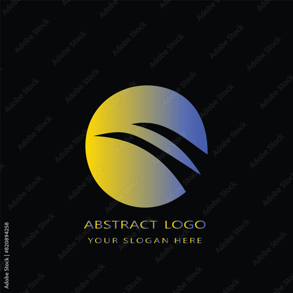 Naklejka premium Abstract Colorful Logo Design Elements