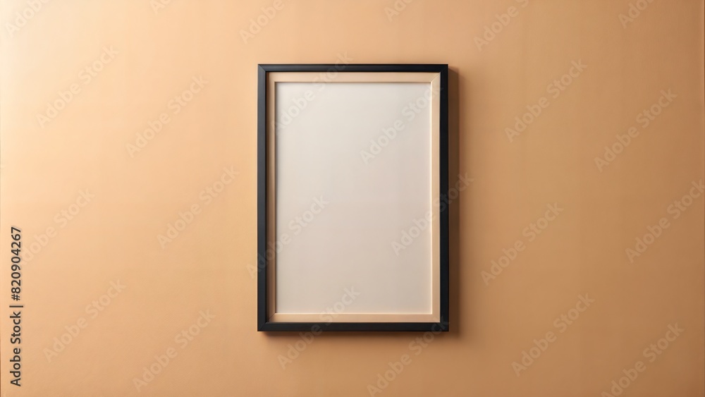 Black Frame on Light Peach Wall: A modern black frame on a soft light peach wall, ideal for contemporary and delicate design themes.
Black Frame on Light Peach Wall: A modern black frame on a soft light peach wall, ideal for contemporary and delicate design themes.