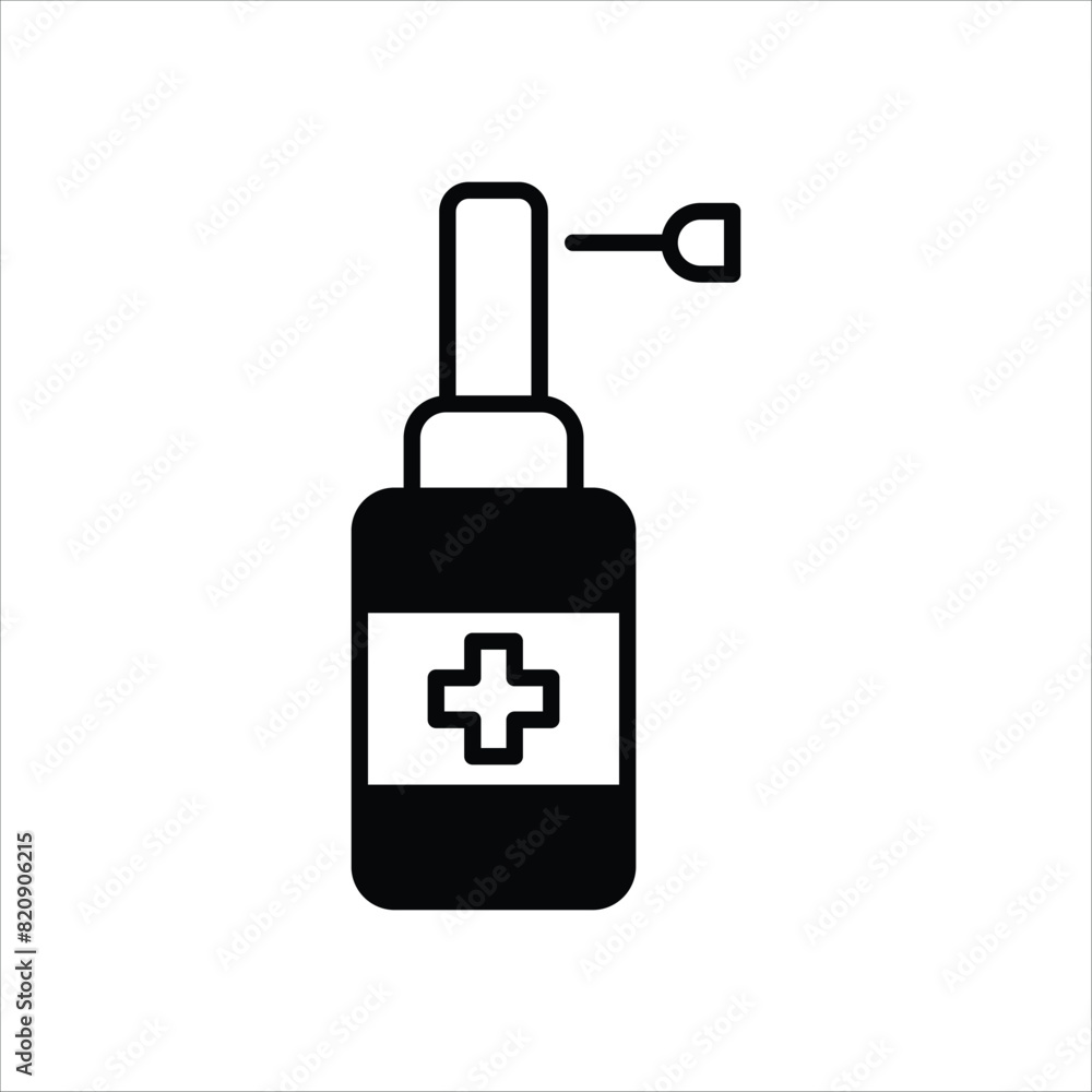 Throat Spray vector icon Throat Spray vector icon