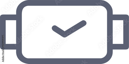 clock icon. suitable for temporary applications or programs