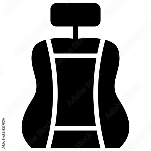 car seats solid icon
