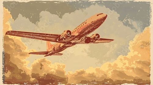 airplane in the sky