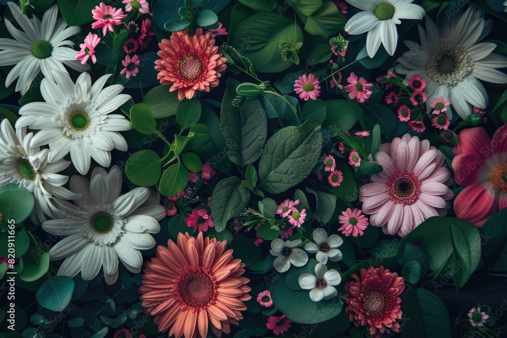 Beautiful botanical floral background.