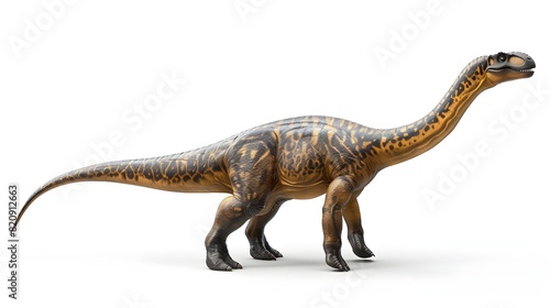 Camarasaurus Fossil A Study of Jurassic ProtoSauropod Dinosaur on White photo